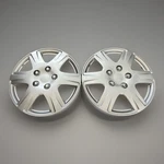 2X 15 Inch Silver Wheel Covers Hubcaps Lug Universal Snap On Abs Pair Plastic. Fixed Price $35.96.