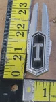 Oldsmobile Toronado Circa '75 Hub Cap Emblem 412102 5637). Fixed Price $8.00.