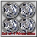 Chrome 17" Wheel Skins Hubcaps 2004-2008 Ford F-150 Truck Covers. Fixed Price $160.00.