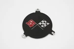 1965 1966 Corvette Wheel Cover Hub Cap Spinner Emblem Black Upper Lh Flag Corner. Fixed Price $26.95.