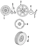 Genuine Mazda Hub Cap NA01-37-190A. Fixed Price $65.65.