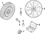 Genuine Volkswagen Center Cap 5H0-601-171-B-FOD. Fixed Price $28.82.