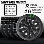 For 16" Set Of 4 Wheel Rim Covers Full Snap On Hub Caps Fit Tire. Fixed Price $42.99.