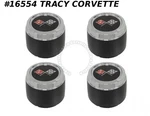 1976-1979 Corvette Center Caps Gm 371680 Aluminum Wheels With Emblems Set Of 4. Fixed Price $94.00.