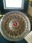 Wheel Cover W/wire Type W/lock Fits 80-81 Grand Prix 117422. Fixed Price $50.00.