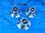 1973-1977 Chevrolet Center Wheel Oem Chevy Hubcaps 5 Lug Bowtie Cover Lot. Fixed Price $40.00.