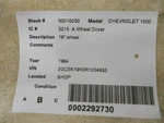 Wheel Cover Hubcap Fits 93-96 Chevrolet 30 Van 250802. Fixed Price $44.00.