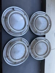 1961 Pontiac Bonneville Rim Wheel Cover Caps 14" Oem Used Set. Fixed Price $25.00.