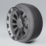 4X Tesla Model Y All-in-one Wheel Rim Protector For 21'' Uberturbine. Fixed Price $48.00.