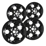 4 New Gloss Black 18" Impostor Wheel Skins For 13-18 Jeep Wrangler Jk Rim Covers. Fixed Price $99.95.