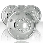 4 Chrome 16" Rv Motorhome Dual Wheel Simulators Rim Liner Covers Hubs Van Truck. Fixed Price $117.99.