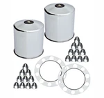 22.5" 10 Lug 1.5" Nuts Eagle Flight Stainless Steel Rear Wheel Axle Trim Kit. Fixed Price $125.00.