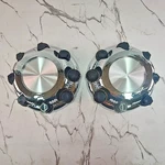 2X 15039488 Lug Silver Black Center Caps For Gmc Chevrolet 16IN Wheels Nos. Fixed Price $53.97.