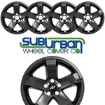 2009-2014 Dodge Challenger # IMP355BLK 18" Spoke Gloss Black Wheel Skins SET/4. Fixed Price $90.00.