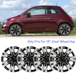15" Set Of 4 Hubcaps Wheel Cover Fits R15 Steel Rim For Fiat 500 2007-2015. Fixed Price $69.07.