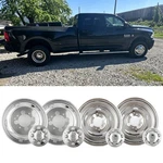 4 New 2003-2018 Dodge 3500 17" Wheel Steel Simulators Dually Cover Truck. Fixed Price $229.99.