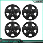 15" Set Of 4 Full Rim Snap On Hub Caps Covers Black Fit R15 Tire & Wheels. Fixed Price $37.83.