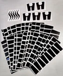 1961 Studebakers 4 Sets Hubcap Wheelcover Vinyl Decals Stickers AC-3071. Fixed Price $26.95.