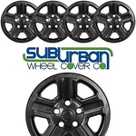2007-2018 Jeep Wrangler 16" 5 Spoke Black Wheel Skins Steel Rims IMP76GBLK SET/4. Fixed Price $79.98.