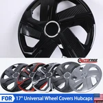 17" Universal Wheel Covers Hubcaps Set Of 4 Snap With Retention Rings. Fixed Price $65.99.