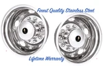 22.5" 10 Lug Hole Wheel Simulator Rim Liner Hubcap Covers Pilot Rear Set. Fixed Price $427.53.