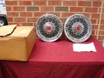 78-87 Pontiac Lemans Grand Prix Nos Gm Wire Hubcaps. Fixed Price $400.00.