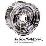 Speedway Smoothie 15X6 Steel Wheel, On 4.5/4.75, 3.5 Bs. Fixed Price $314.99.