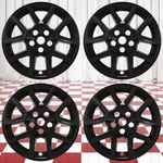 4PC Gloss Black 5 Spoke 17" Wheel Skins For 2022-2023 Chevy Equinox. Fixed Price $100.67.