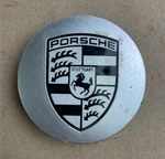 Porsche Oem Silver Center Cap. #7L5601149A 3" Diameter.. Fixed Price $27.95.