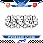 Latitude IMP-457X 17" 10 Spoke Chrome Wheel Skins SET/4 For 19-22 Jeep Cherokee. Fixed Price $59.93.