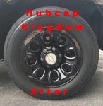 Sierra Silverado 1500 17" 8-HOLE Black Steel Wheel Skins Covers Hubcaps Set. Fixed Price $105.00.