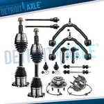 4WD Front Cv Axle Wheel Hubs Control Arms Kit For Silverado Sierra Yukon 1500. Fixed Price $395.17.