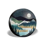 Abstract Mountains Deer Lake Landscape Spare Tire Cover Wheel Protectors Weat.... Fixed Price $25.04.
