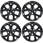 18" Gloss Black Wheel Skins Set For 2022-2026 Jeep Grand Cherokee Limited 8PC. Fixed Price $164.99.