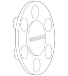 Genuine Button Style Center Cap With Gmc Logo 09595760. Fixed Price $64.45.