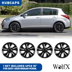 4PCS/SET 15''WHEEL Cover Hubcaps For 2007-2026 Nissan Versa Trim Rings. Fixed Price $47.99.