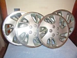 Set Of 4 Soun Miin 15" Plastic Silver Wheel Cover Hubcaps 117-15. Fixed Price $19.50.