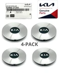 4-PACK Genuine Wheel Hub Center Cap Silver W/ Kia Logo Oem Optima 11-15. Fixed Price $129.95.