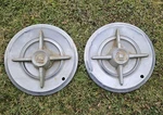 Pair Original 1957-1958 Dodge Royal Lancer 14" Hubcaps Spinner Wheel Covers 2. Fixed Price $67.00.