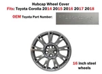 Oem Toyota Corolla 2014-2018 16 Inch Hubcap Wheel Cover Silver PT280-02140. Fixed Price $40.00.