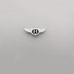 68 22MM Silver Wing Style Emblem Badge For Steering Wheel (fits Bentley Models). Fixed Price $60.00.