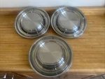 1957 Pontiac Bonneville Chieftain Star 14 Inch Hubcap Wheel Cover Set 3 Gm. Fixed Price $34.95.