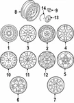 Genuine Mitsubishi Wheel Cover AW345029. Fixed Price $95.57.