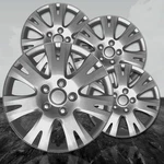16" Silver Laquer Hubcap Kit - Abs 4PC '7 Spoke' Style Pack. Fixed Price $53.21.