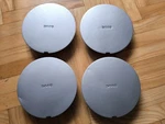Genuine Rare Classic Saab 4425476 Alloy Wheel Center Plastic Cap Cover Hub Set. Fixed Price $189.90.