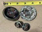 Vintage Cadillac Emblems 1937 1941 1947 1952 Unknown V12. Fixed Price $68.00.