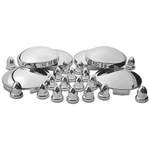 Trux THUB-C2 Chrome Kit With 60 33MM Push-on Nut Covers. Fixed Price $119.00.