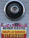 1968-69 Ford Thunderbird Hubcap Very Rare Beautiful 15 Black/chrome Center. Fixed Price $31.00.