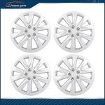 4 X 15" Wheel Hub Caps Snap On Full Rim Skin Covers Silver Fit For R15 Tires. Fixed Price $38.59.