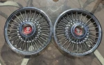 2 - 1967 1968 1969 Ford Mustang 14 Inch Wire Spoke Hubcaps *read*. Fixed Price $225.00.